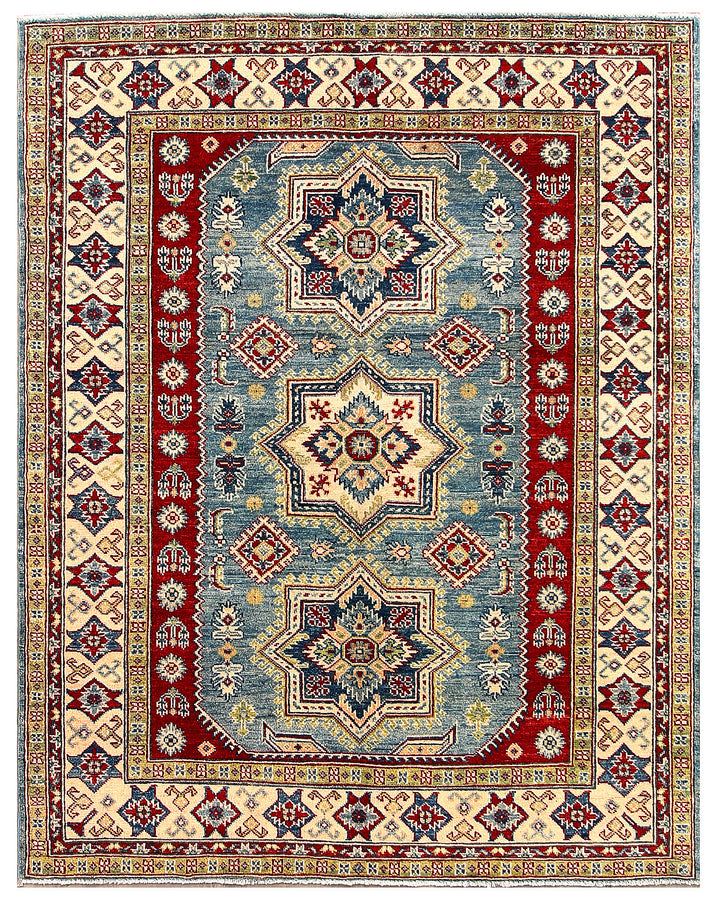 Steel Blue Kazak 5' x 6' 5 - No. 70261