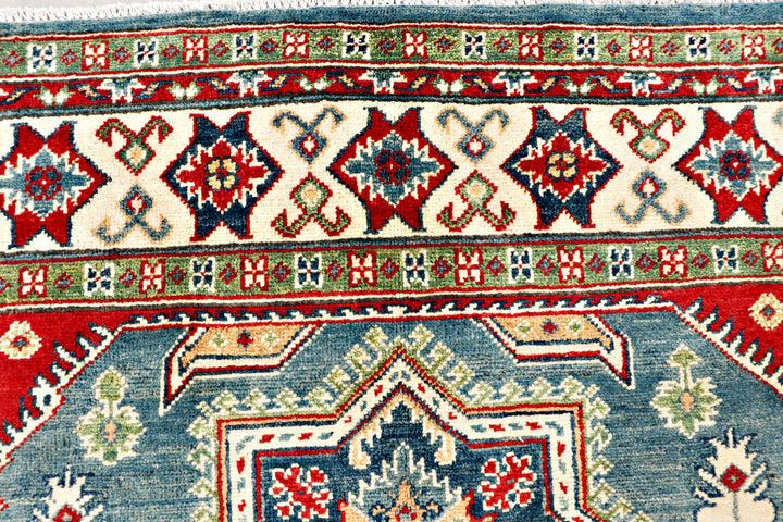 Steel Blue Kazak 4' 11 x 6' 7 - No. 70265