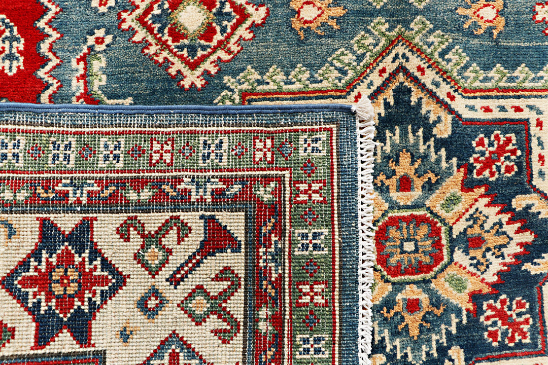 Steel Blue Kazak 4' 11 x 6' 7 - No. 70265