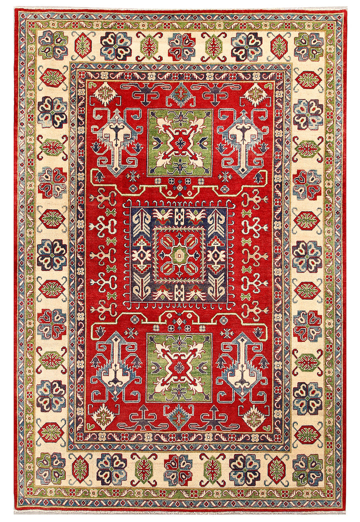 Firebrick Kazak 6' 7 x 9' 11 - No. 70269