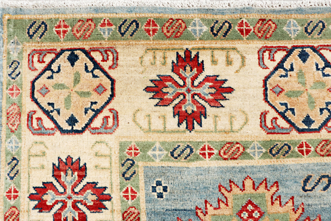 Steel Blue Kazak 6' 7 x 9' 5 - No. 70272