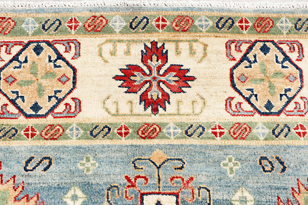 Steel Blue Kazak 6' 7 x 9' 5 - No. 70272