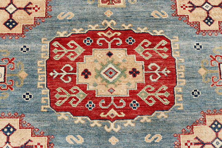 Steel Blue Kazak 6' 7 x 9' 5 - No. 70272