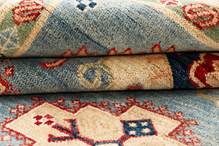 Steel Blue Kazak 6' 7 x 9' 5 - No. 70272