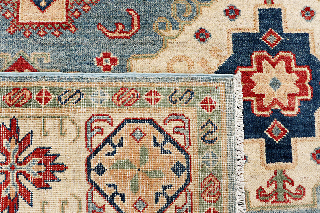 Steel Blue Kazak 6' 7 x 9' 5 - No. 70272