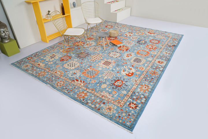 Light Slate Grey Ziegler 8'  6" x 11' " - No. QA57635