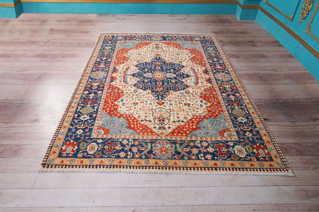 Blanched Almond Serapi 5' 8 x 7' 8 - No. 70416