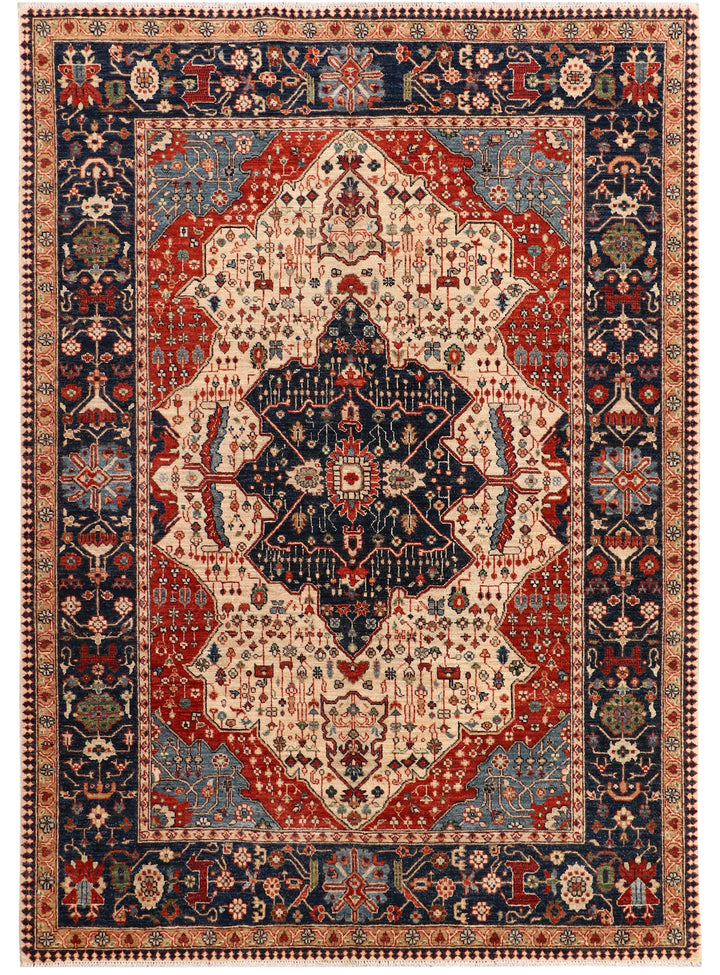 Blanched Almond Serapi 5' 8 x 7' 8 - No. 70416