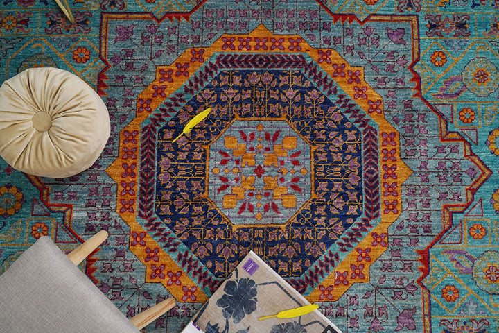 Aqua Mamluk 8'  11" x 11'  8" - No. QA22297