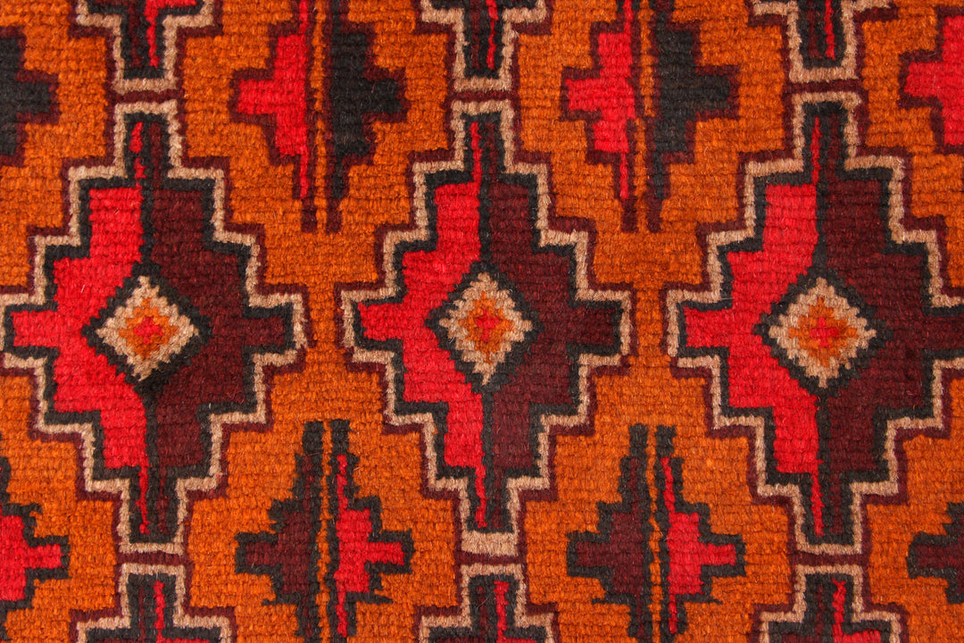 Dark Orange Baluchi 2' 6 x 6' 7 - No. 70443