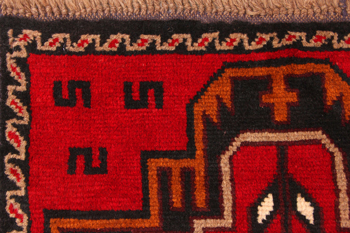 Firebrick Baluchi 2' 5 x 6' 5 - No. 70444