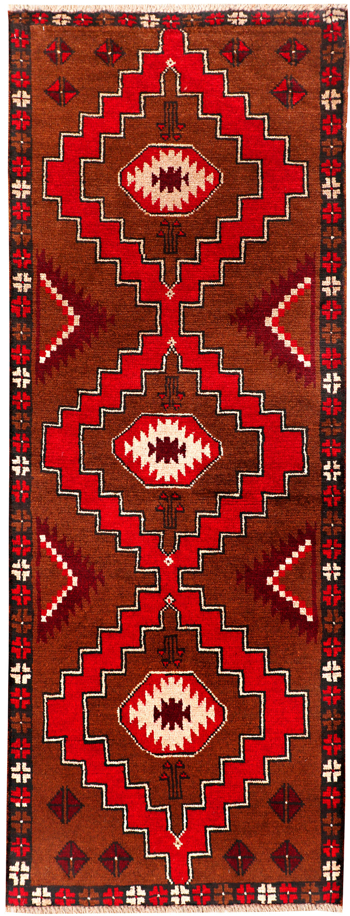 Saddle Brown Baluchi 2' 5 x 6' 4 - No. 70462