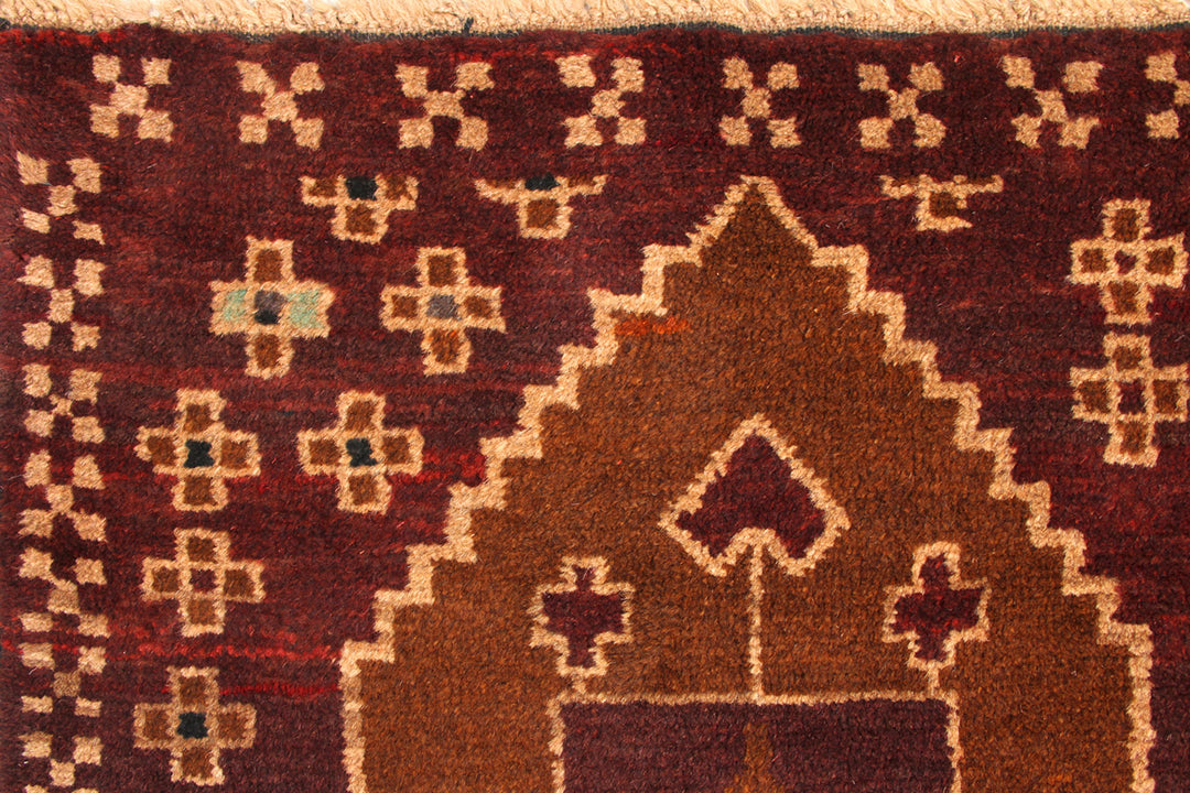 Saddle Brown Baluchi 2' 10 x 12' 9 - No. 70512