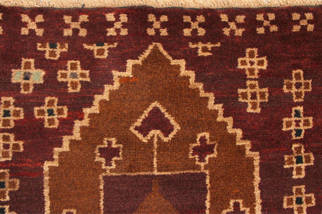 Saddle Brown Baluchi 2' 10 x 12' 9 - No. 70512