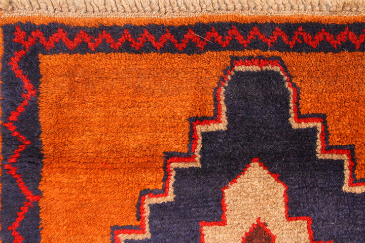 Dark Orange Baluchi 2' 6 x 13' 5 - No. 70539