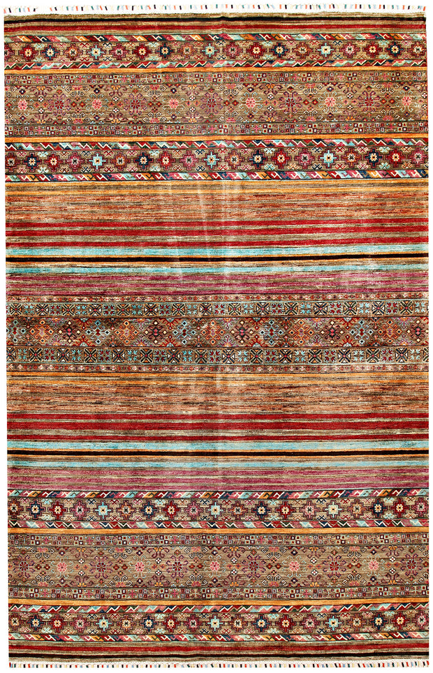 Multi Colored Kazak 6' 7 x 10' 2 - No. 70804