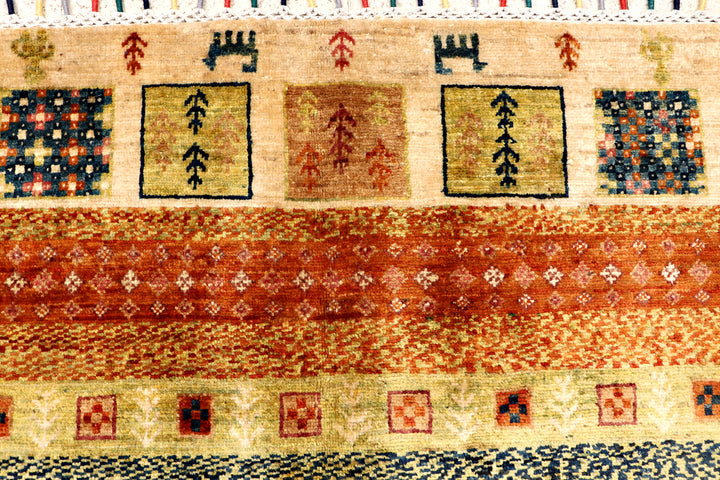 Multi Colored Kazak 6'  8" x 9'  8" - No. QA14889