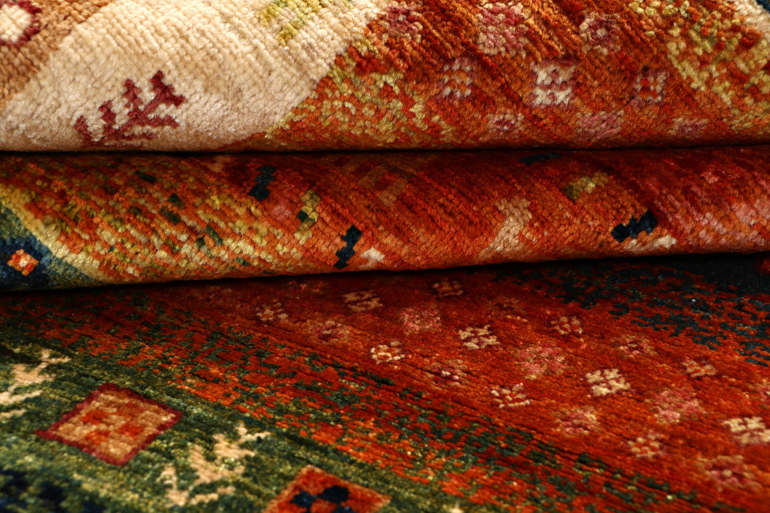 Multi Colored Kazak 6'  8" x 9'  8" - No. QA14889