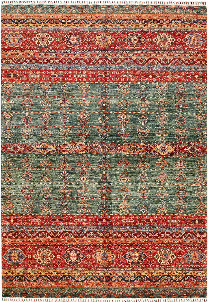 Multi Colored Kazak 6' 10 x 9' 9 - No. 70872