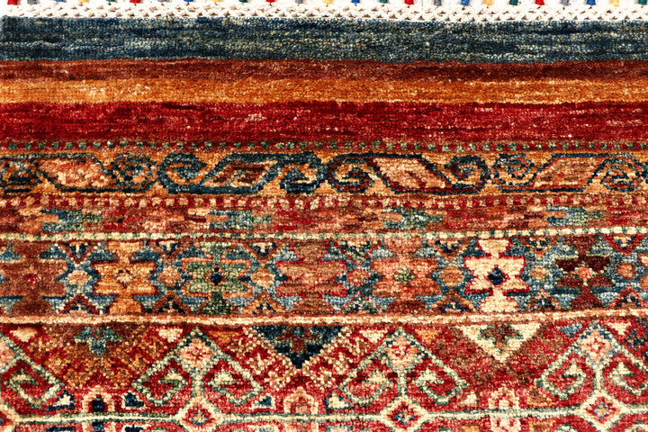 Multi Colored Kazak 2'  8" x 8'  6" - No. QA17050