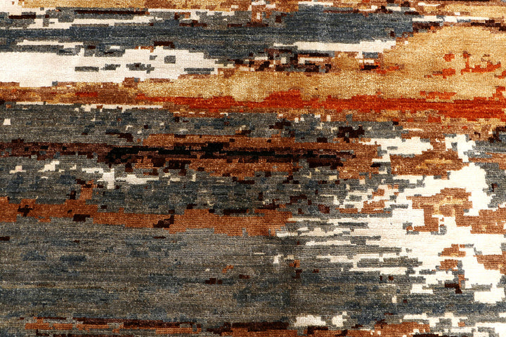 Multi Colored Abstract 8'  x" 9'  10" - No. QA89120