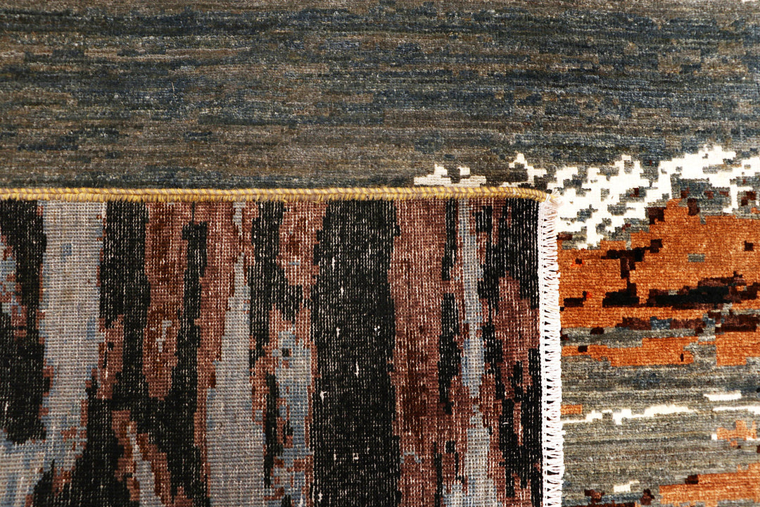 Multi Colored Abstract 8'  x" 9'  10" - No. QA89120