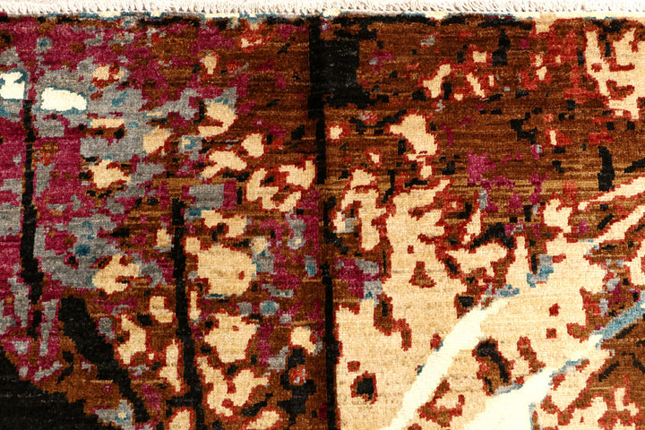 Multi Colored Abstract 8'  x" 9'  8" - No. QA26827