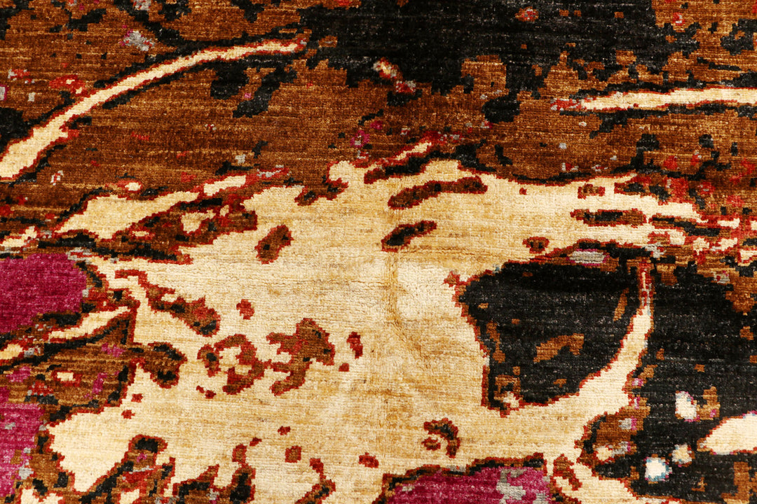 Multi Colored Abstract 8'  x" 9'  8" - No. QA26827