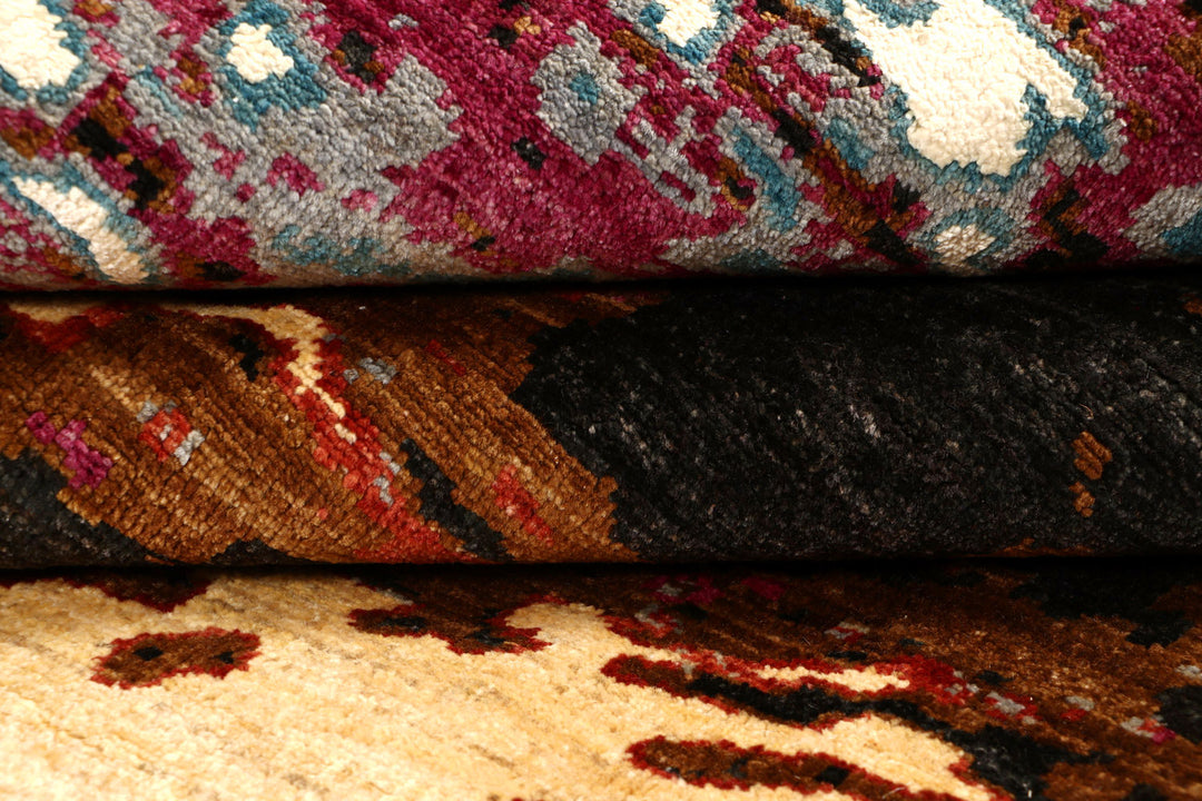 Multi Colored Abstract 8'  x" 9'  8" - No. QA26827