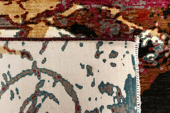 Multi Colored Abstract 8'  x" 9'  8" - No. QA26827