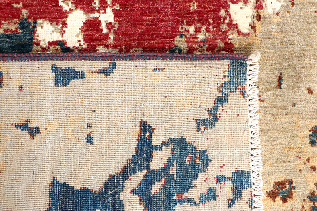 Multi Colored Abstract 7'  10" x 9'  10" - No. QA82944