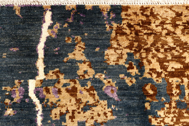 Multi Colored Abstract 7'  10" x 9'  9" - No. QA21780