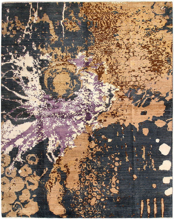 Multi Colored Abstract 7'  10" x 9'  9" - No. QA21780