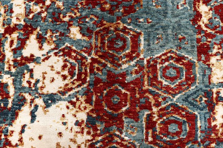 Multi Colored Abstract 7'  11" x 9'  8" - No. QA95211