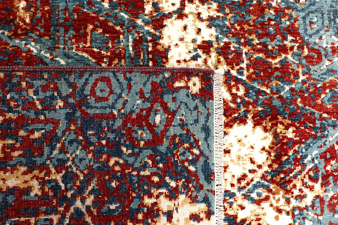 Multi Colored Abstract 7'  11" x 9'  8" - No. QA95211