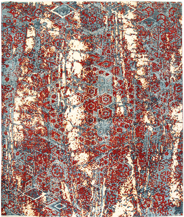 Multi Colored Abstract 7'  11" x 9'  8" - No. QA95211