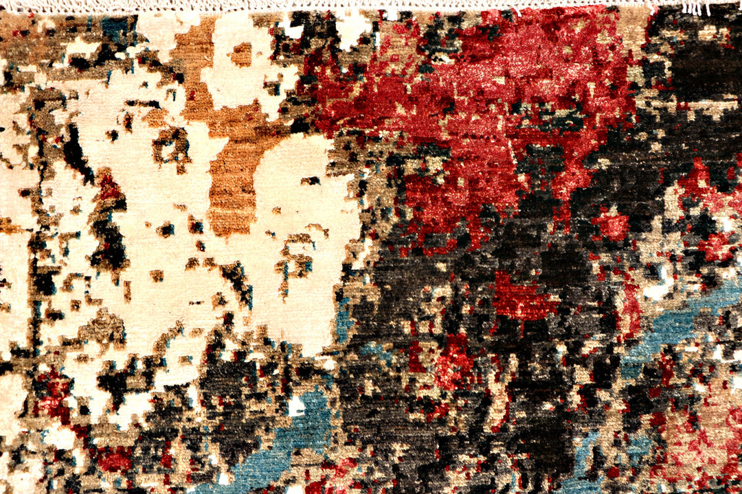 Multi Colored Abstract 6'  6" x 9'  6" - No. QA75292