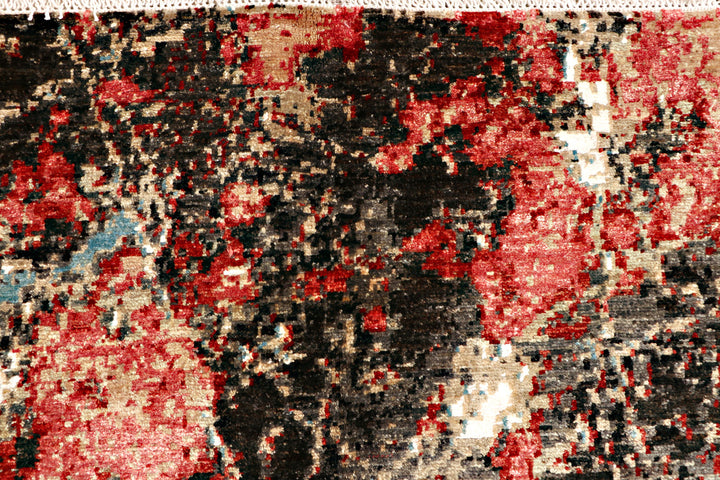 Multi Colored Abstract 6'  6" x 9'  6" - No. QA75292