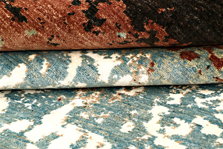 Multi Colored Abstract 6'  6" x 9'  9" - No. QA10359