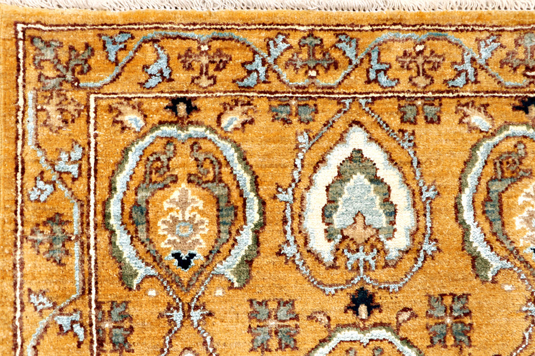 Goldenrod Ikat 3'  11" x 5'  11" - No. QA71864