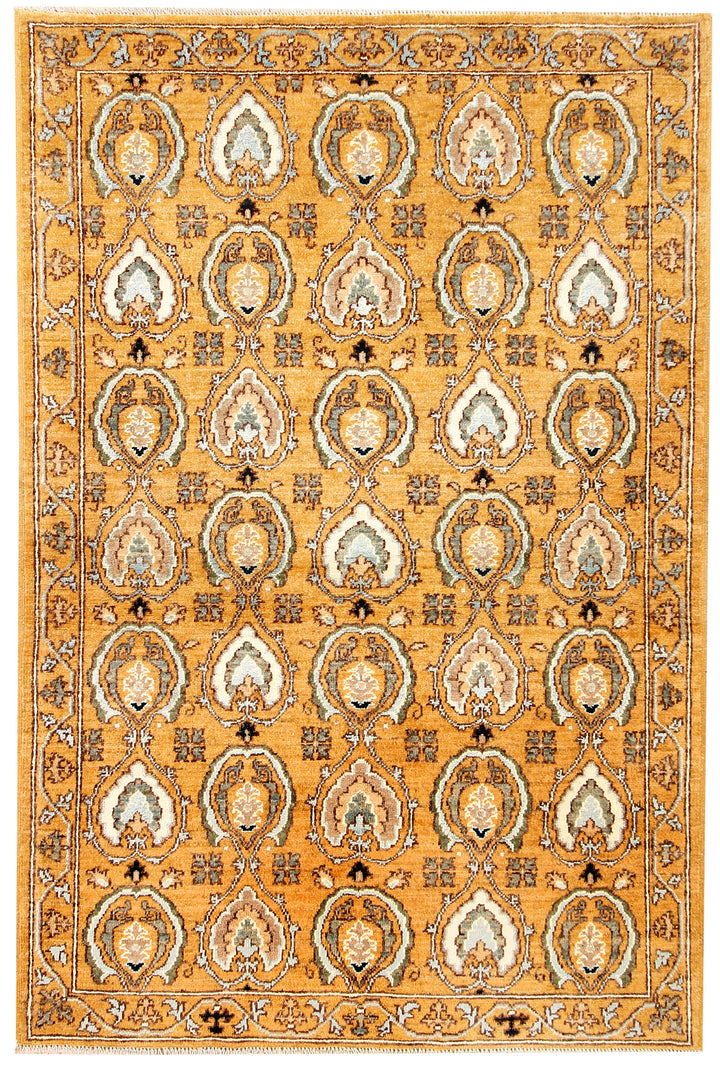Goldenrod Ikat 3'  11" x 5'  11" - No. QA71864
