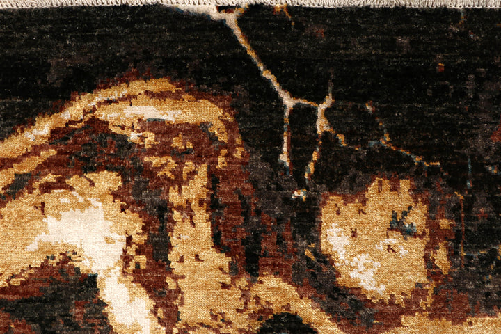 Multi Colored Abstract 3'  10" x 5'  10" - No. QA66322