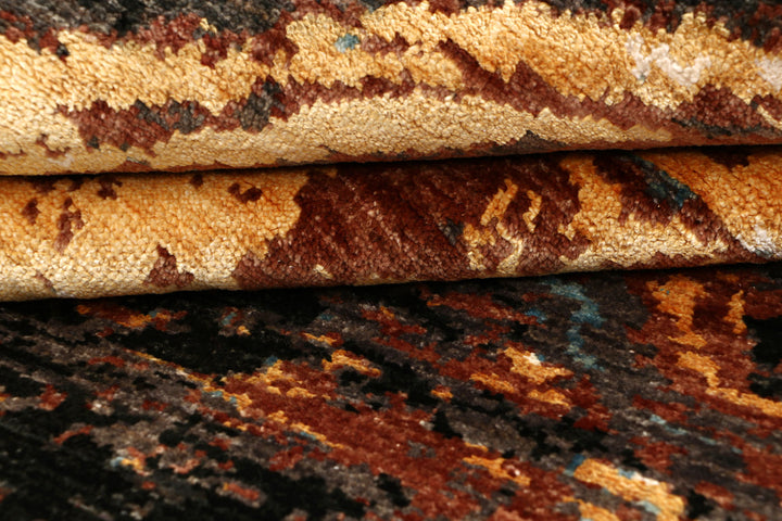 Multi Colored Abstract 3'  10" x 5'  10" - No. QA66322