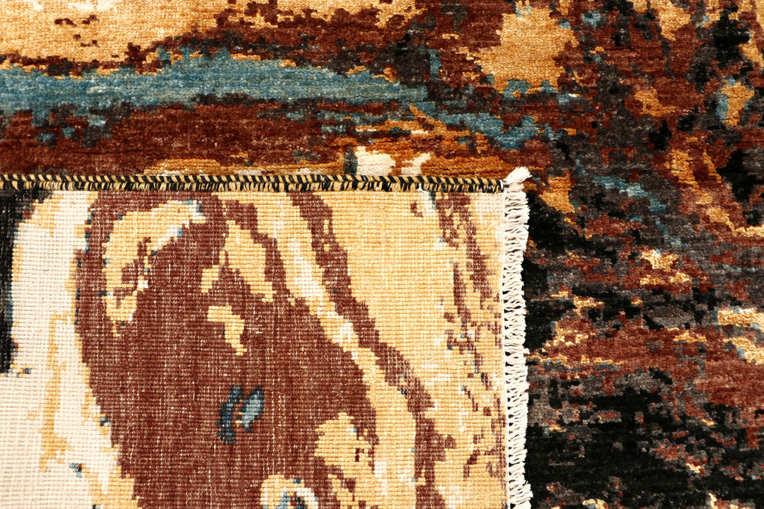 Multi Colored Abstract 3'  10" x 5'  10" - No. QA66322