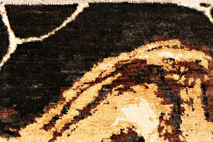 Multi Colored Abstract 3'  10" x 5'  10" - No. QA59673