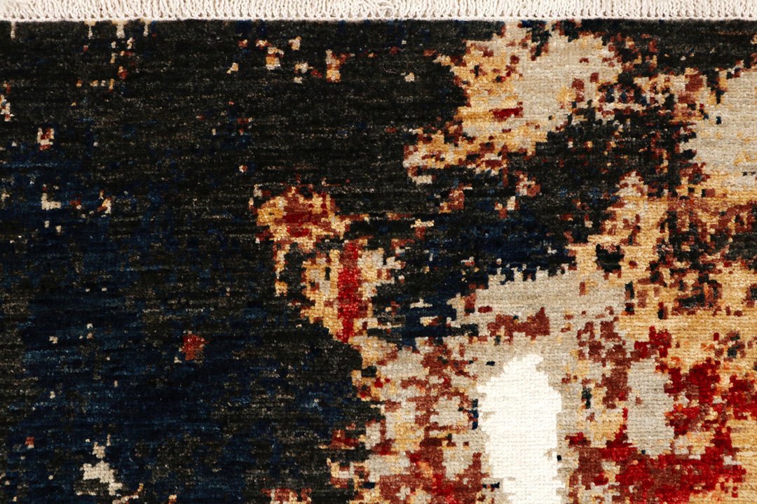 Multi Colored Abstract 4'  x" 5'  10" - No. QA96338