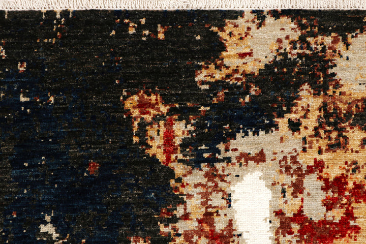 Multi Colored Abstract 4'  x" 5'  10" - No. QA96338