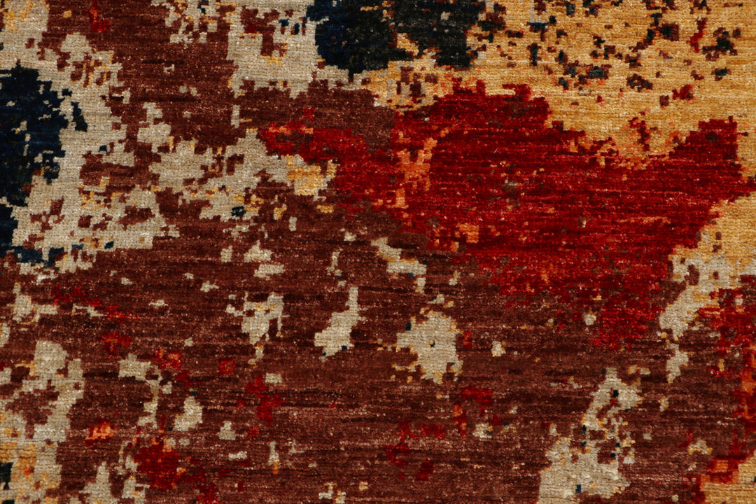 Multi Colored Abstract 4'  x" 5'  10" - No. QA96338