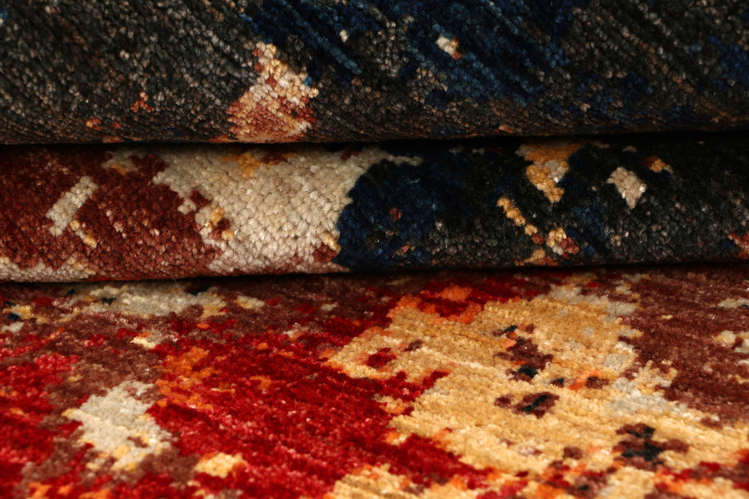 Multi Colored Abstract 4'  x" 5'  10" - No. QA96338