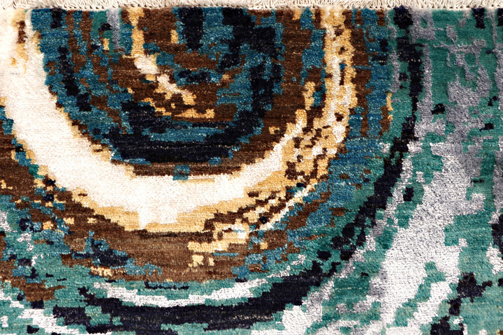 Multi Colored Abstract 4'  x" 6'  4" - No. QA95471